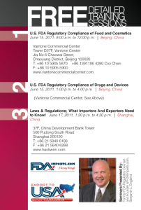 FREE FDA Regulatory Compliance Training Sessions in China